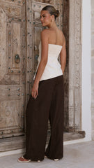 Dana Strapless Top - Cream