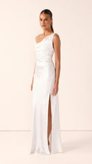 Iris Asymmetrical Maxi Dress - Ivory