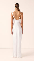Iris Asymmetrical Maxi Dress - Ivory
