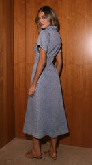 Elory Maxi Dress - Light Denim