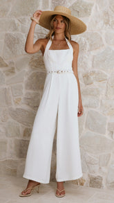 Cleo Jumpsuit - White