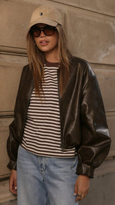 Jackson Bomber Jacket - Vintage Brown