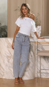 Clove Barrel Jeans - Light Denim
