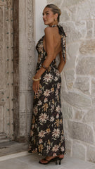 Dascha Maxi Dress - Black Floral