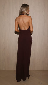Ella Maxi Dress - Chocolate