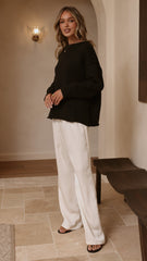 Hayden Knit Jumper - Black