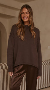 Jase Knit - Chocolate