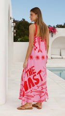 Elidie Maxi Dress - Pink/Red Tide