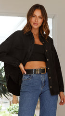Ensley Denim Jacket - Black Denim