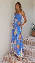 Elida Strapless Maxi Dress - Perfume Dreams