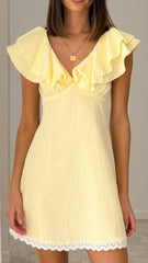 Hattie Mini Dress - Yellow
