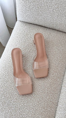 Finbar Heel - Clear / Nude