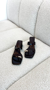 Iverson Heel - Dark Cacao Shine