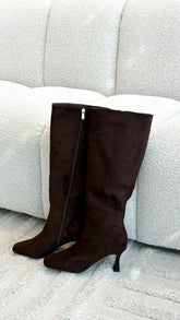 Corbin Boots - Dark Cacao Suede