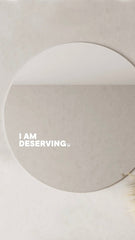 I Am Deserving - Affirmation Mirror Sticker