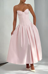 Salma Midi Dress - Blush