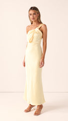 Greta Maxi Dress - Lemon