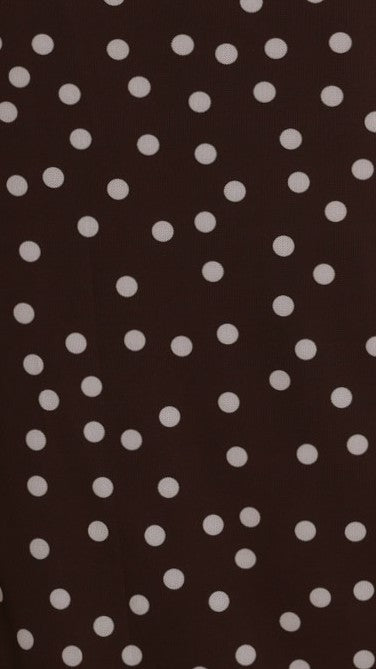 Janika Maxi Skirt - Chocolate/White Polka Dot