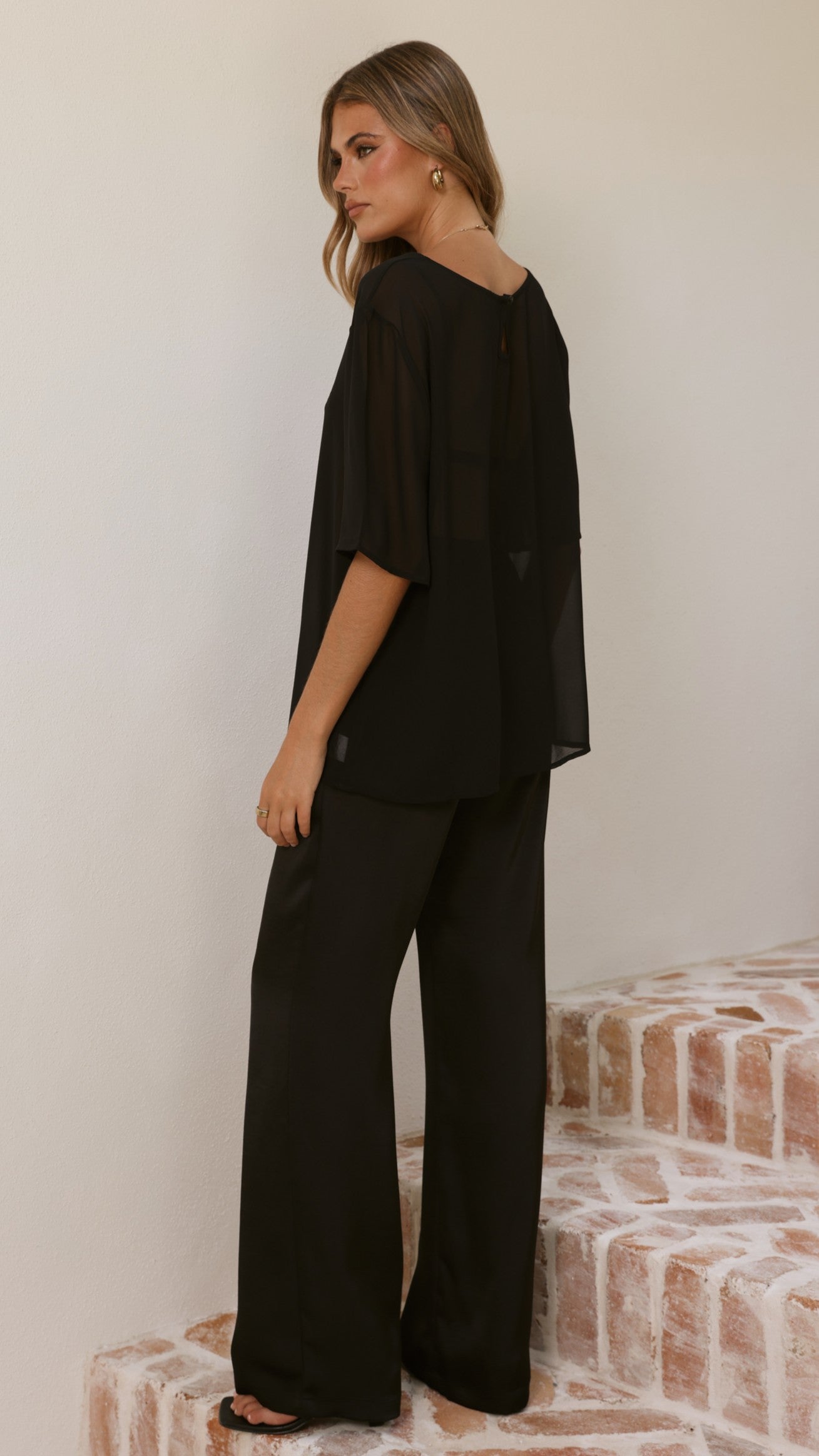 Davette Mesh T-Shirt - Black