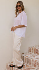 Davette Mesh T-Shirt - White