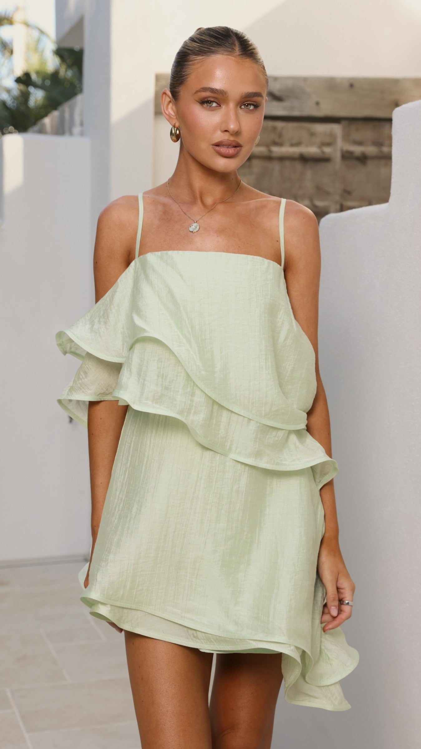 Elain Mini Dress - Sage