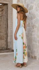 Ellea Maxi Dress - Botanical Bliss Blue