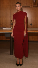 Delilah Maxi Dress - Wine