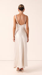 Iris Asymmetrical Maxi Dress - Champagne