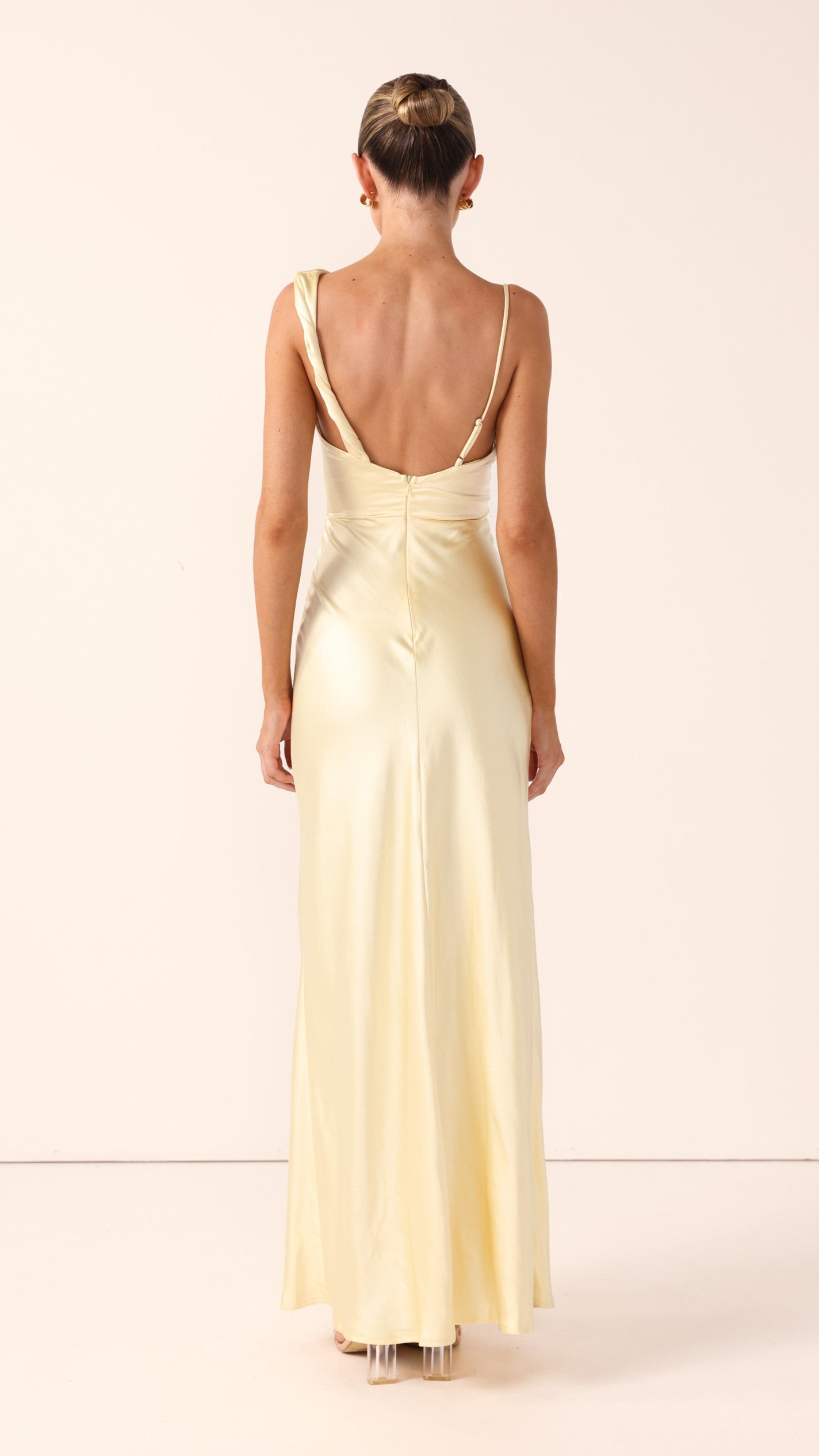 Iris Asymmetrical Maxi Dress - Yellow