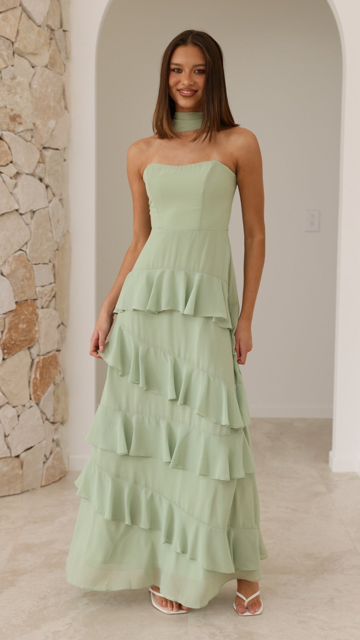 Flora Maxi Dress - Sage