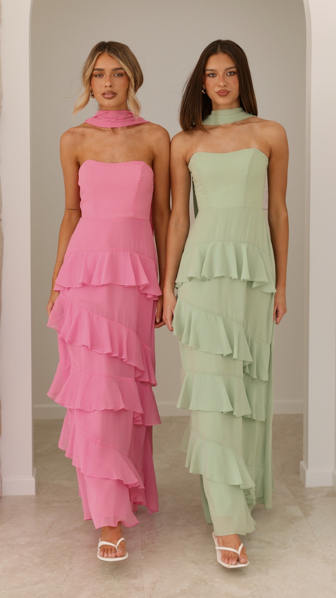 Flora Maxi Dress - Pink