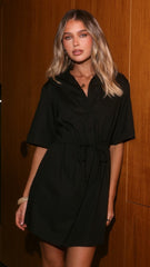 Elishia Mini Dress - Black