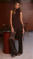 Gracie Knit Top - Chocolate