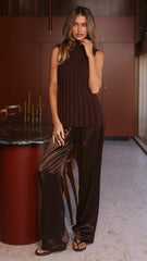 Gracie Knit Top - Chocolate