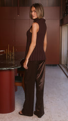 Gracie Knit Top - Chocolate