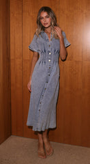 Elory Maxi Dress - Light Denim