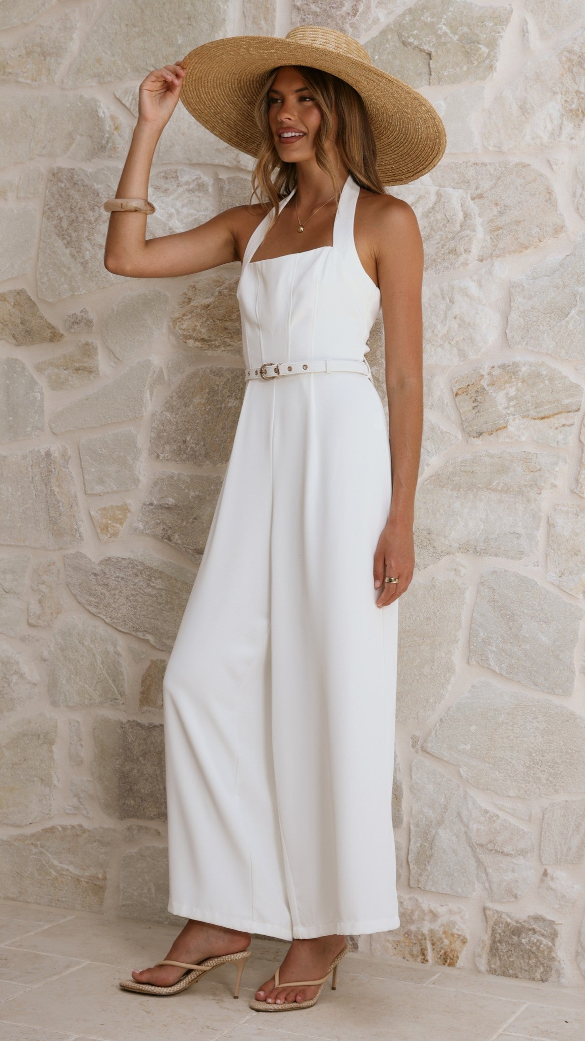 Cleo Jumpsuit - White