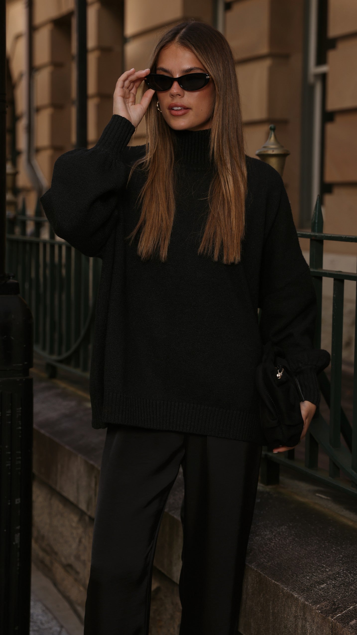 Harita Knitted Sweater - Black