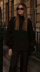 Harita Knitted Sweater - Black