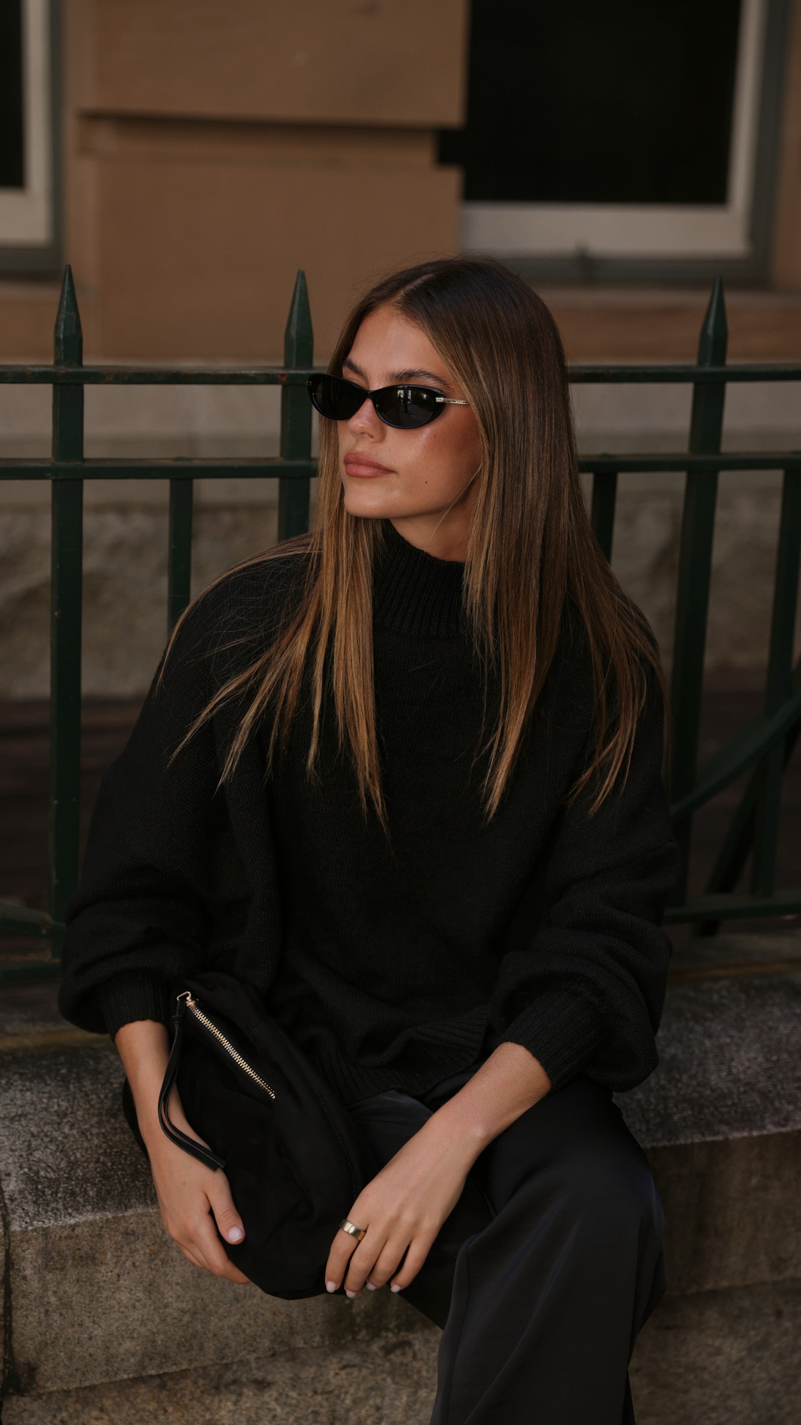 Harita Knitted Sweater - Black