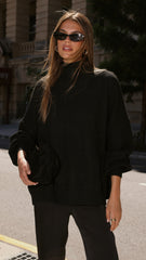 Harita Knitted Sweater - Black