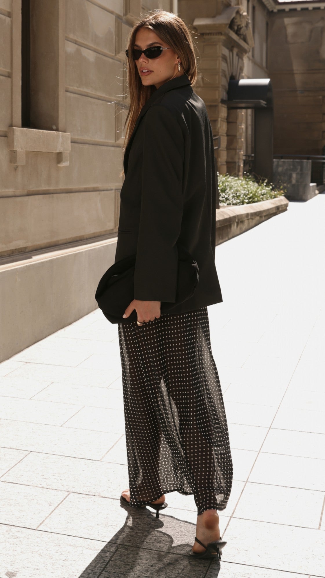 Isa Oversized Blazer - Black