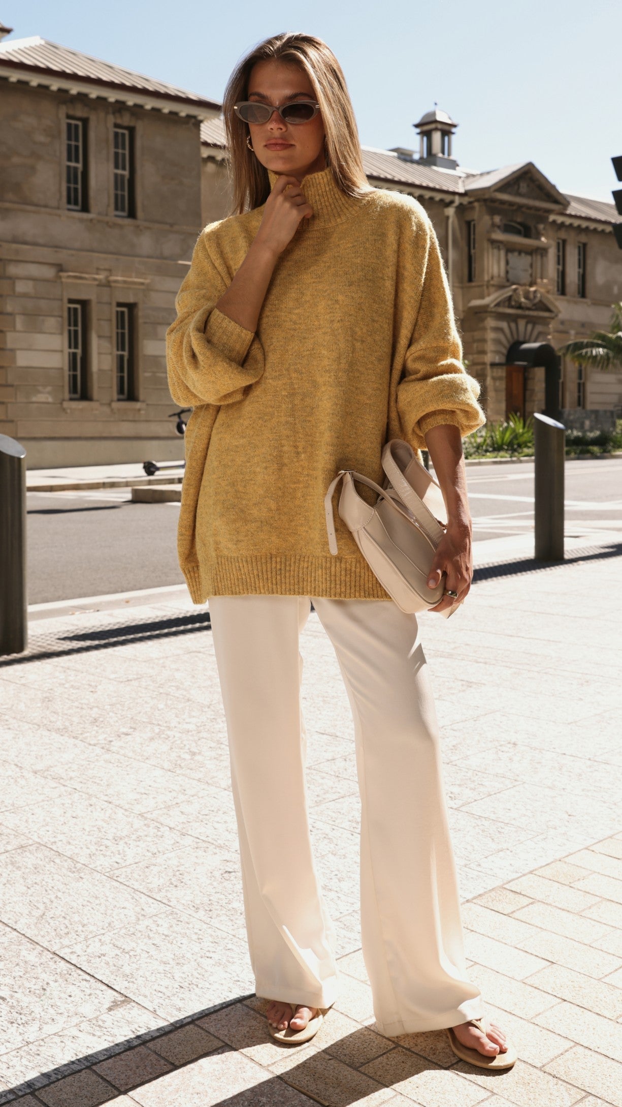 Harita Knitted Sweater - Mustard