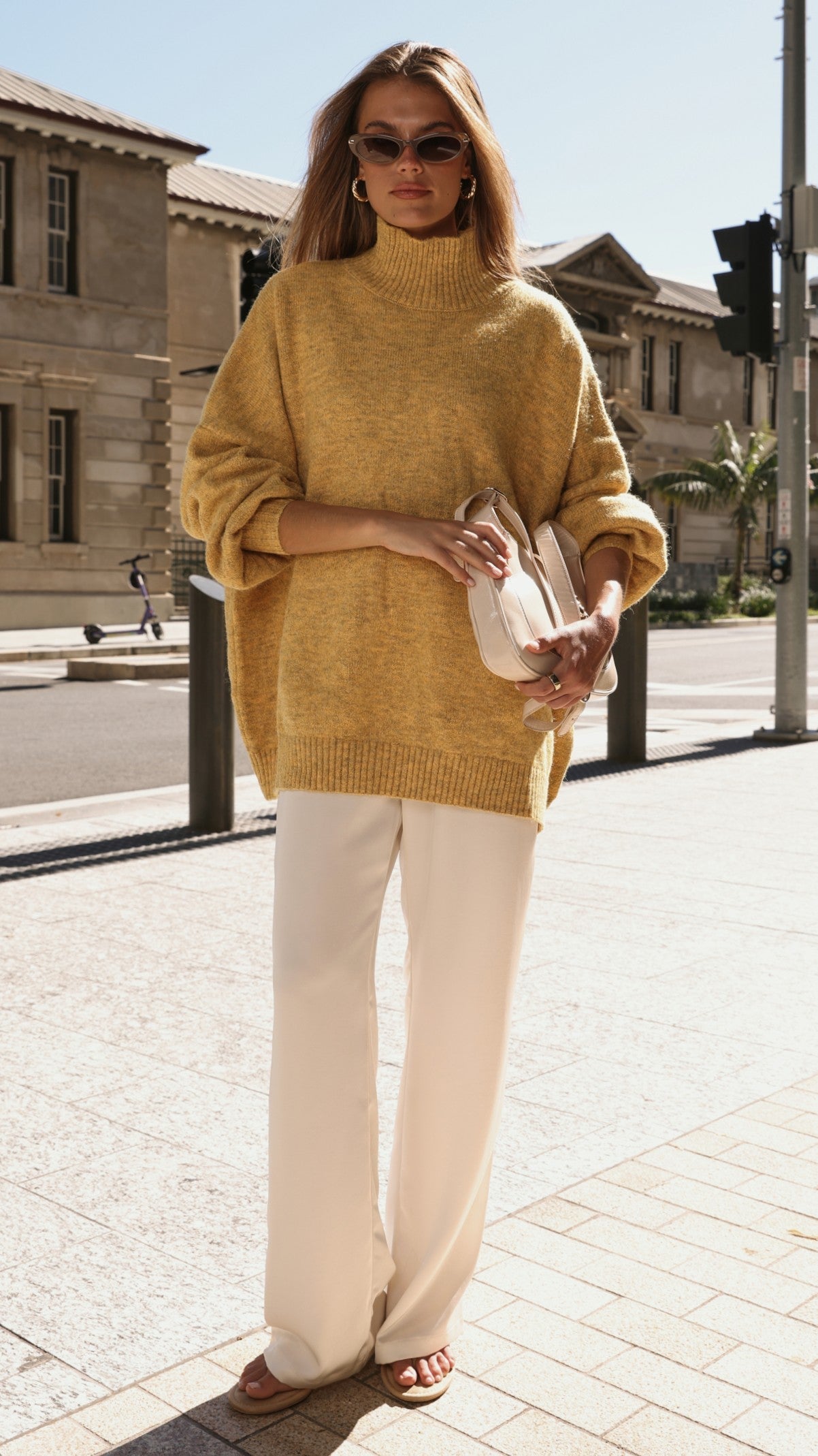Harita Knitted Sweater - Mustard