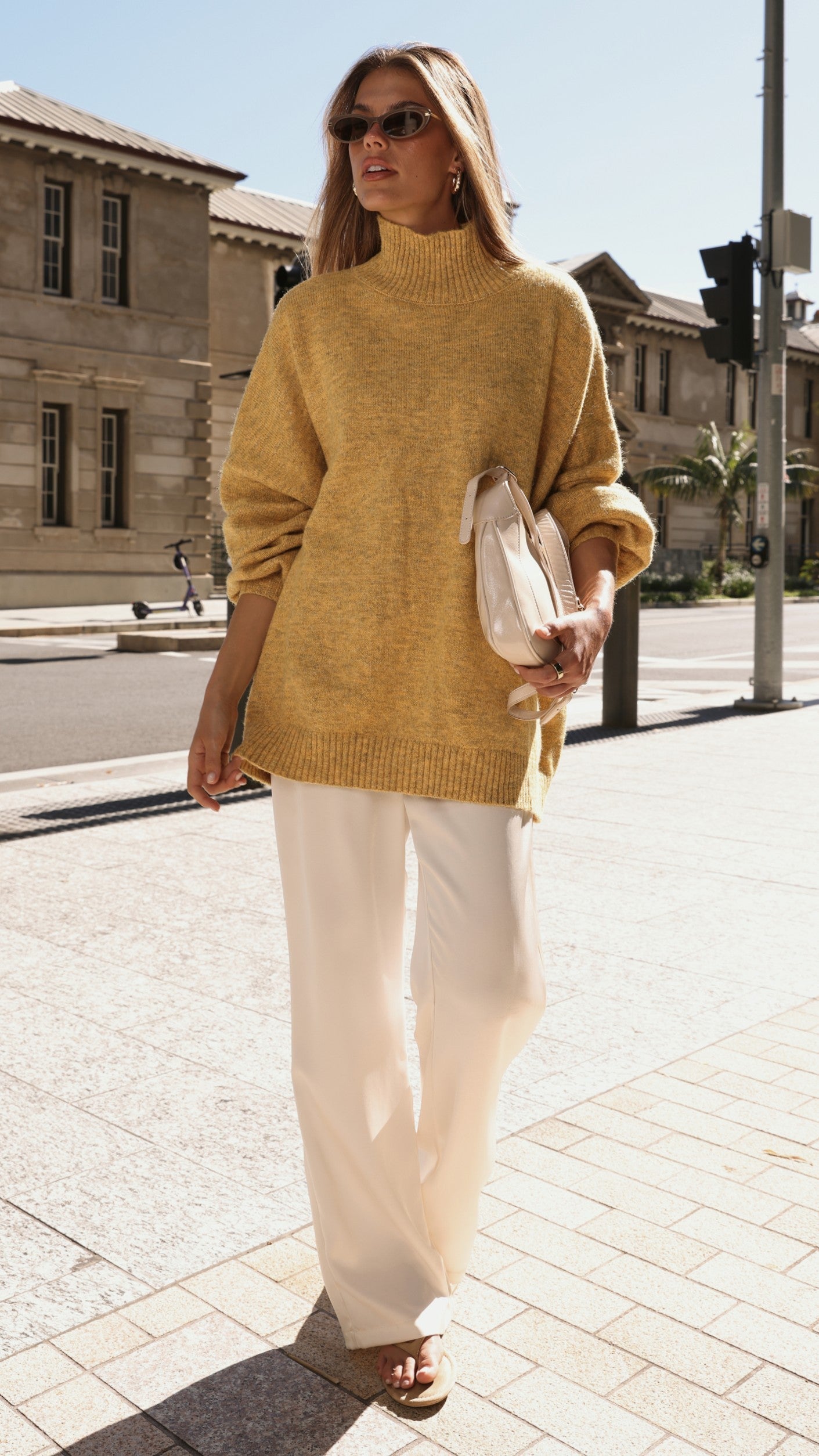 Harita Knitted Sweater - Mustard