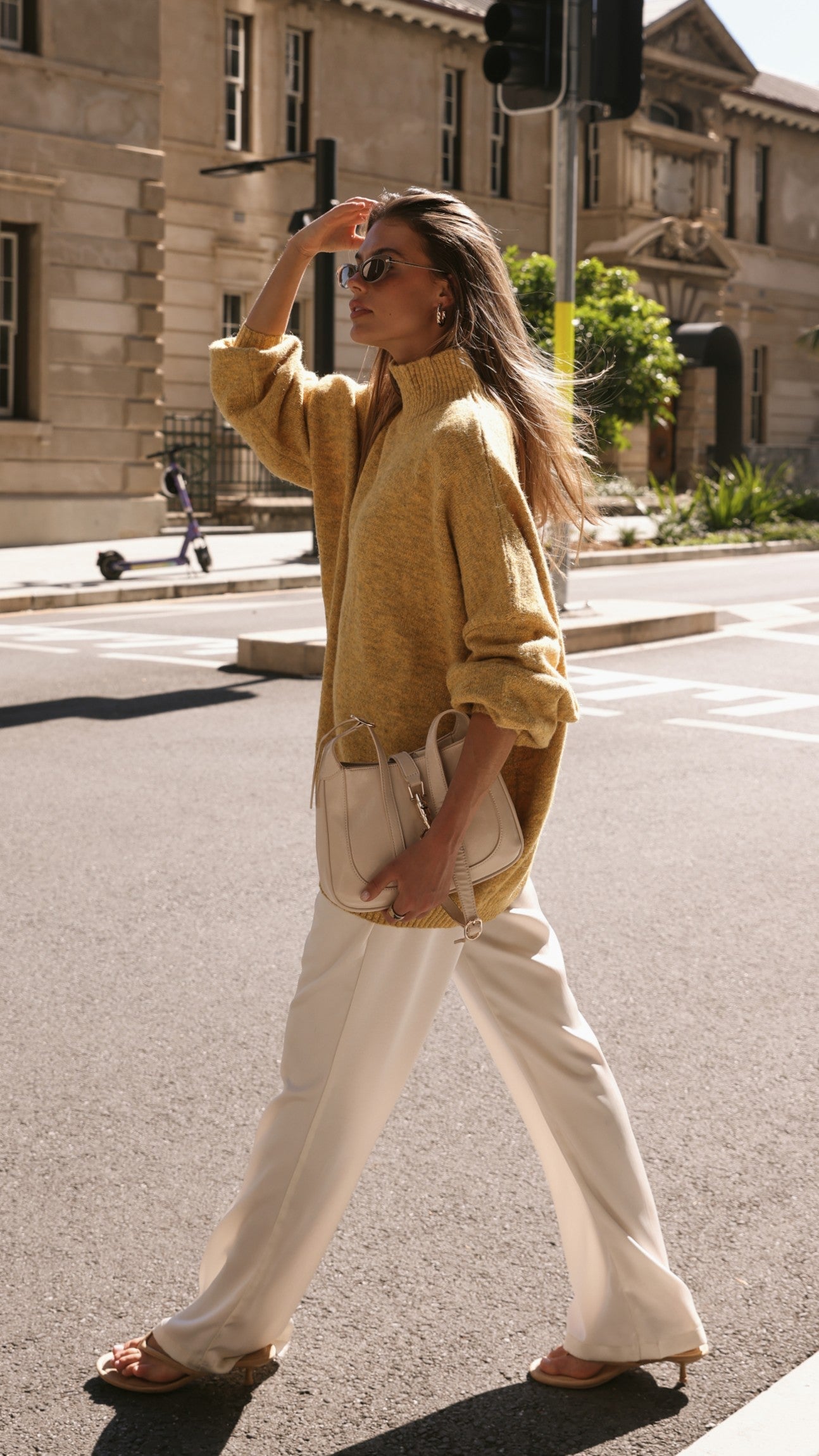 Harita Knitted Sweater - Mustard
