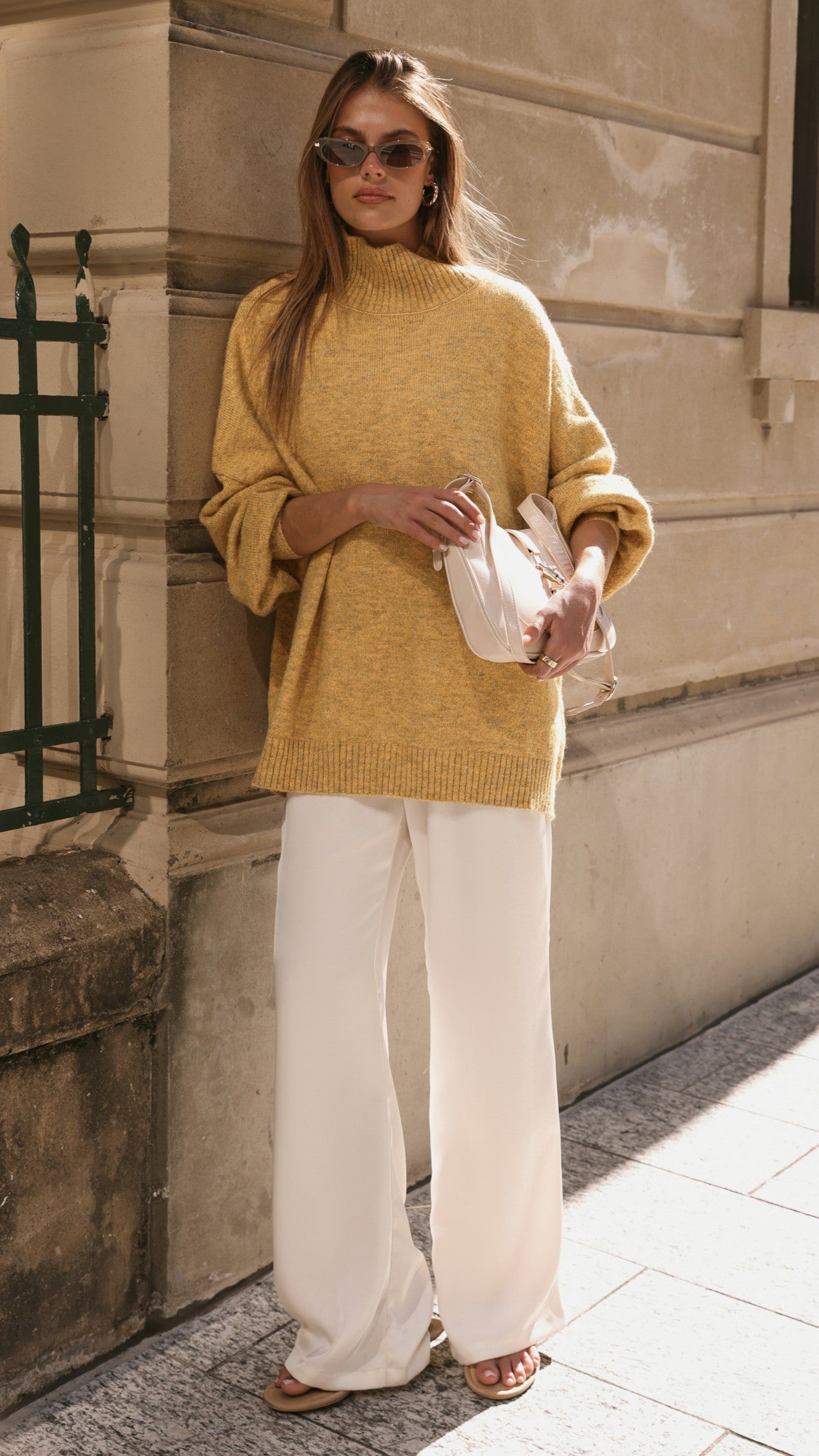 Harita Knitted Sweater - Mustard