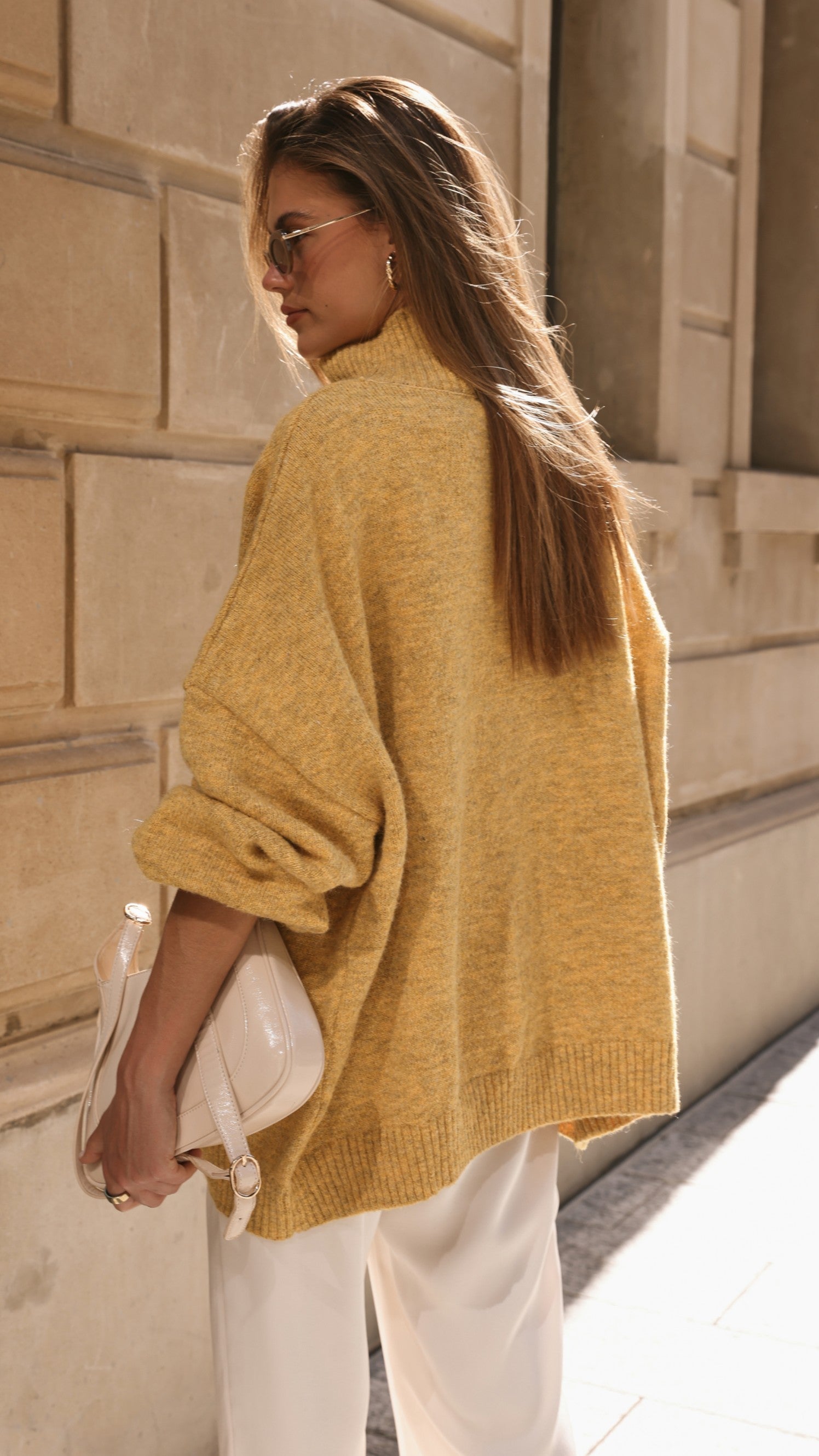 Harita Knitted Sweater - Mustard
