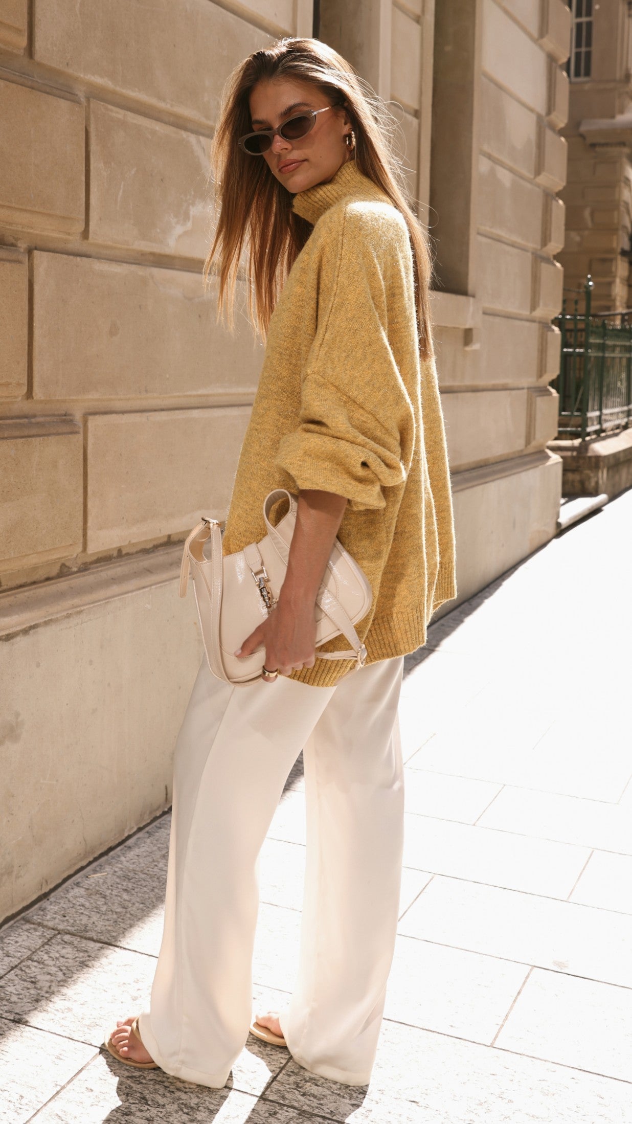Harita Knitted Sweater - Mustard