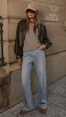 Jackson Bomber Jacket - Vintage Brown